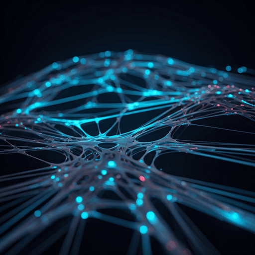 Abstract neural network visualization representing strategic intelligence