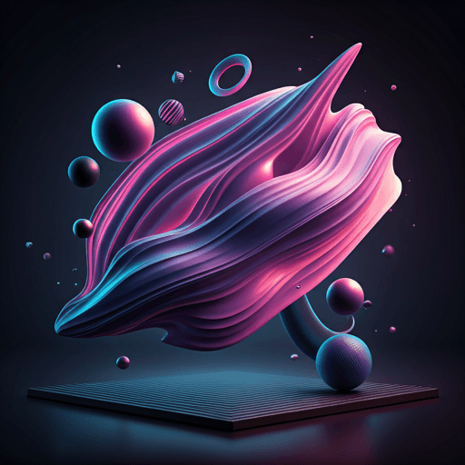 Abstract 3D render representing marketing analysis and insight